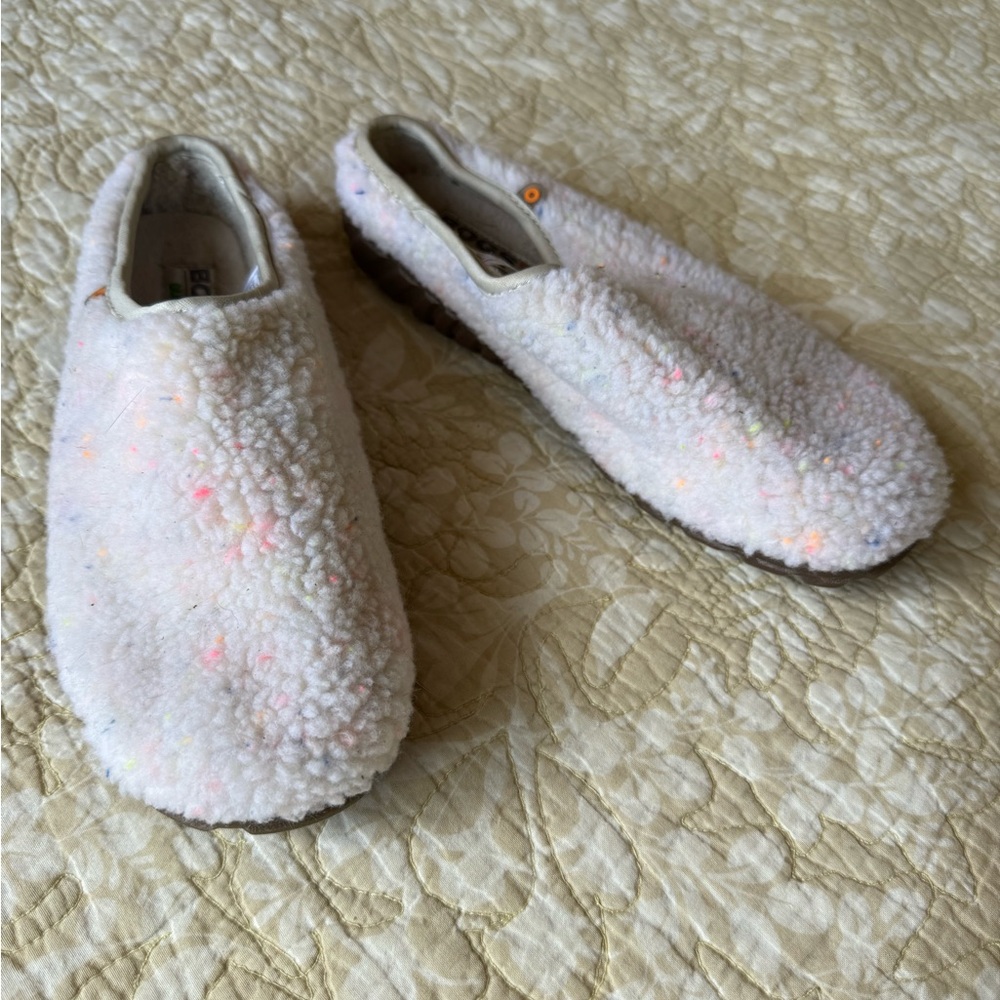 Cozy Fleece BOGS Slippers with great outdoor tread soles